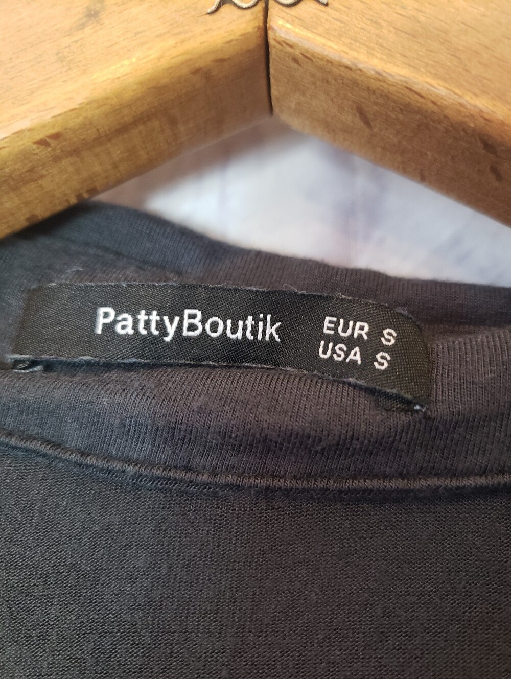 PATTYBOUTIK Charcoal Gray Polo Style Bodycon Mini Dress Small - Picture 4 of 6